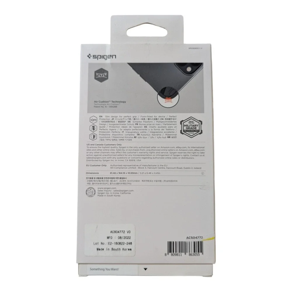 N4. Spigen Thin‎ Fit Series Case for iPhone 6.7 2022 (14 Plus ) - Matte Black